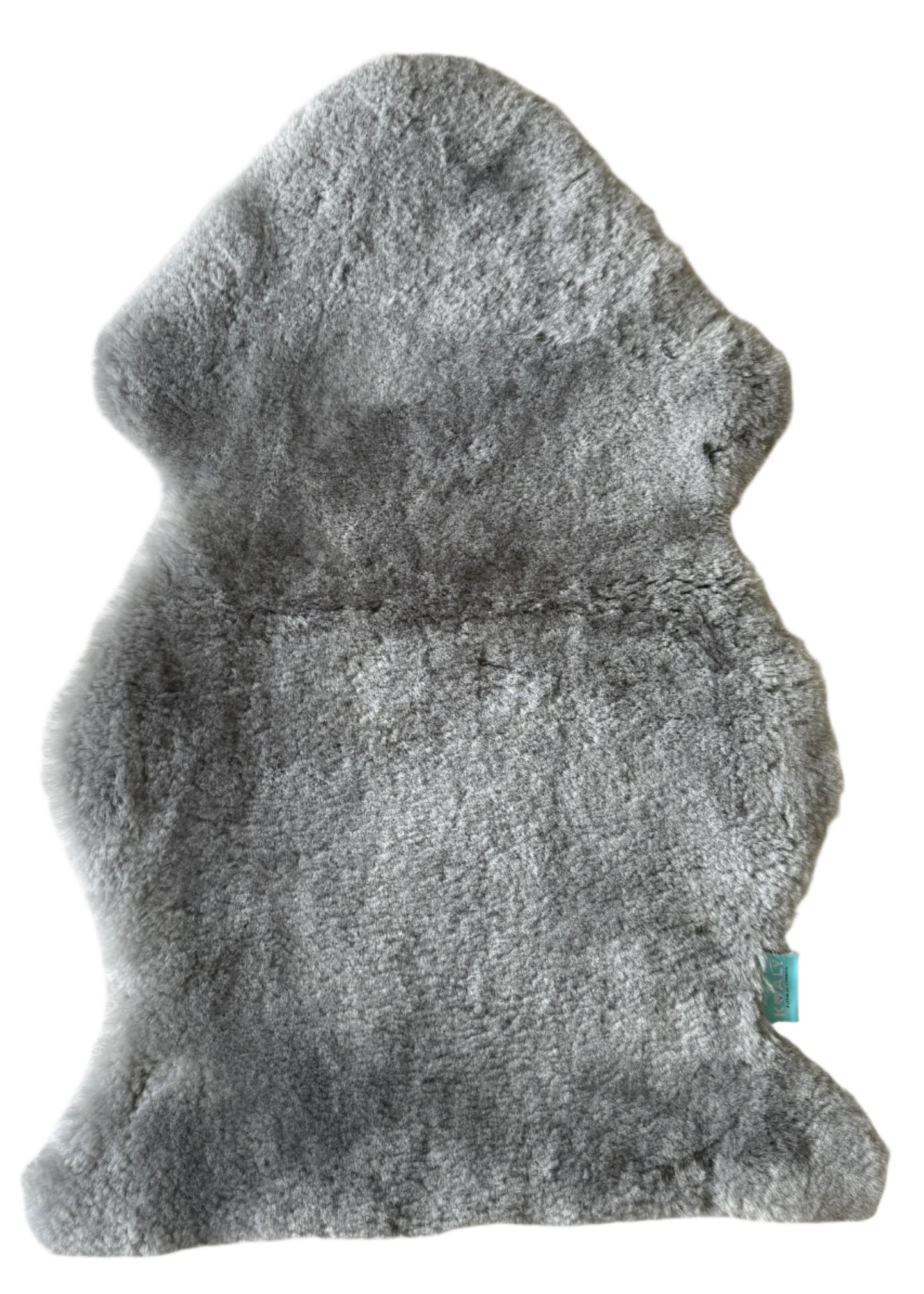 Grey australian sheepskin rug for baby