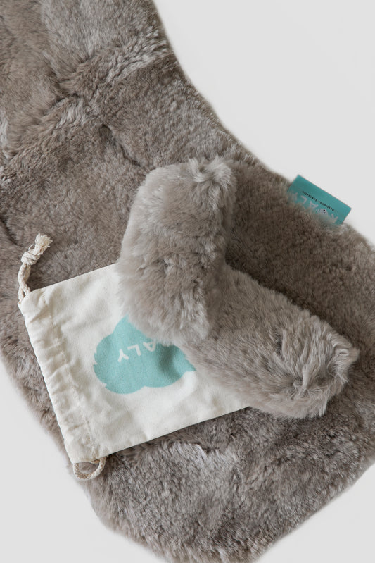 💎Luxury Stroller Accessory - Australian Sheepskin Harness Cover