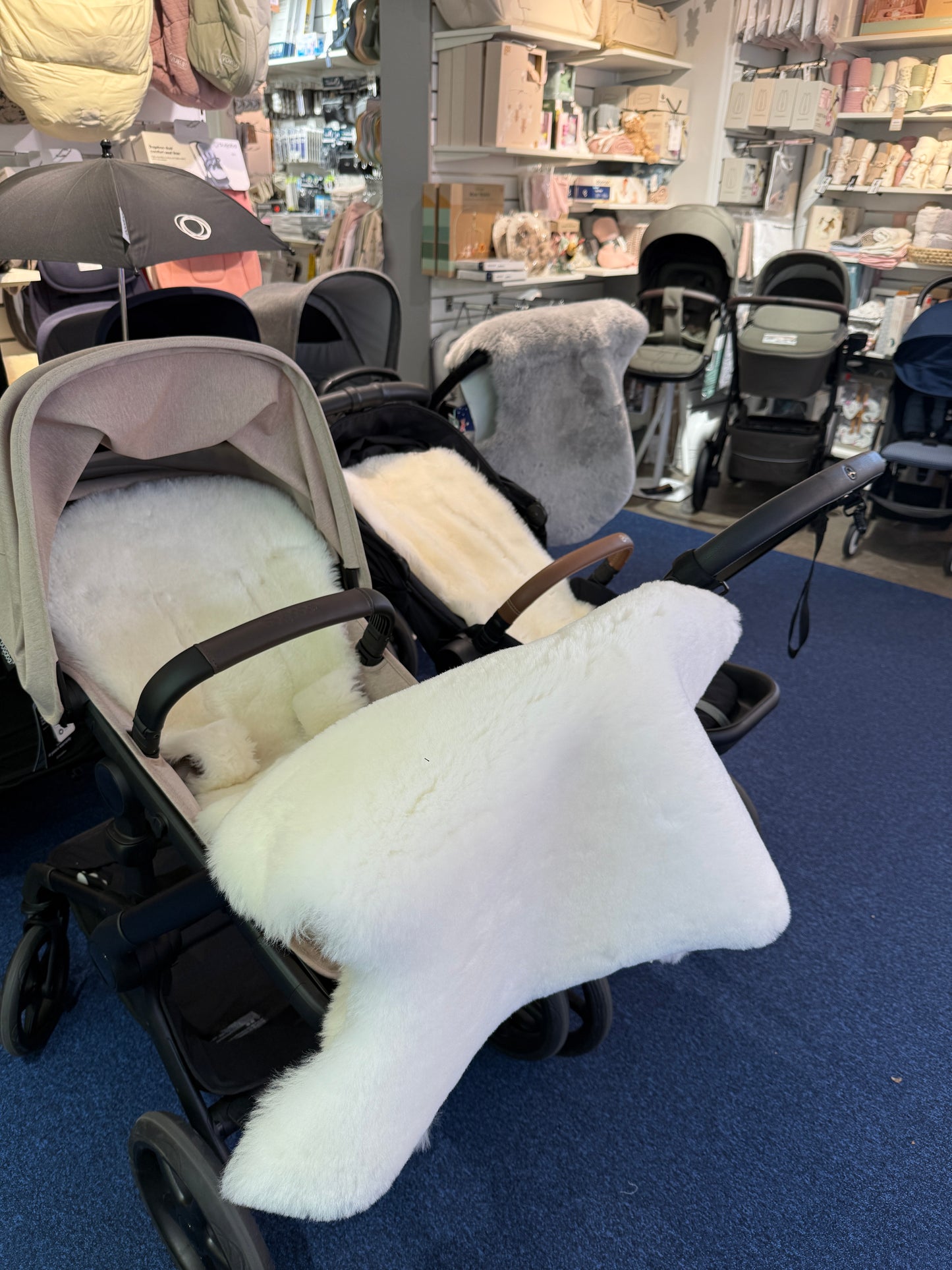 Australian Sheepskin Stroller Liner - White