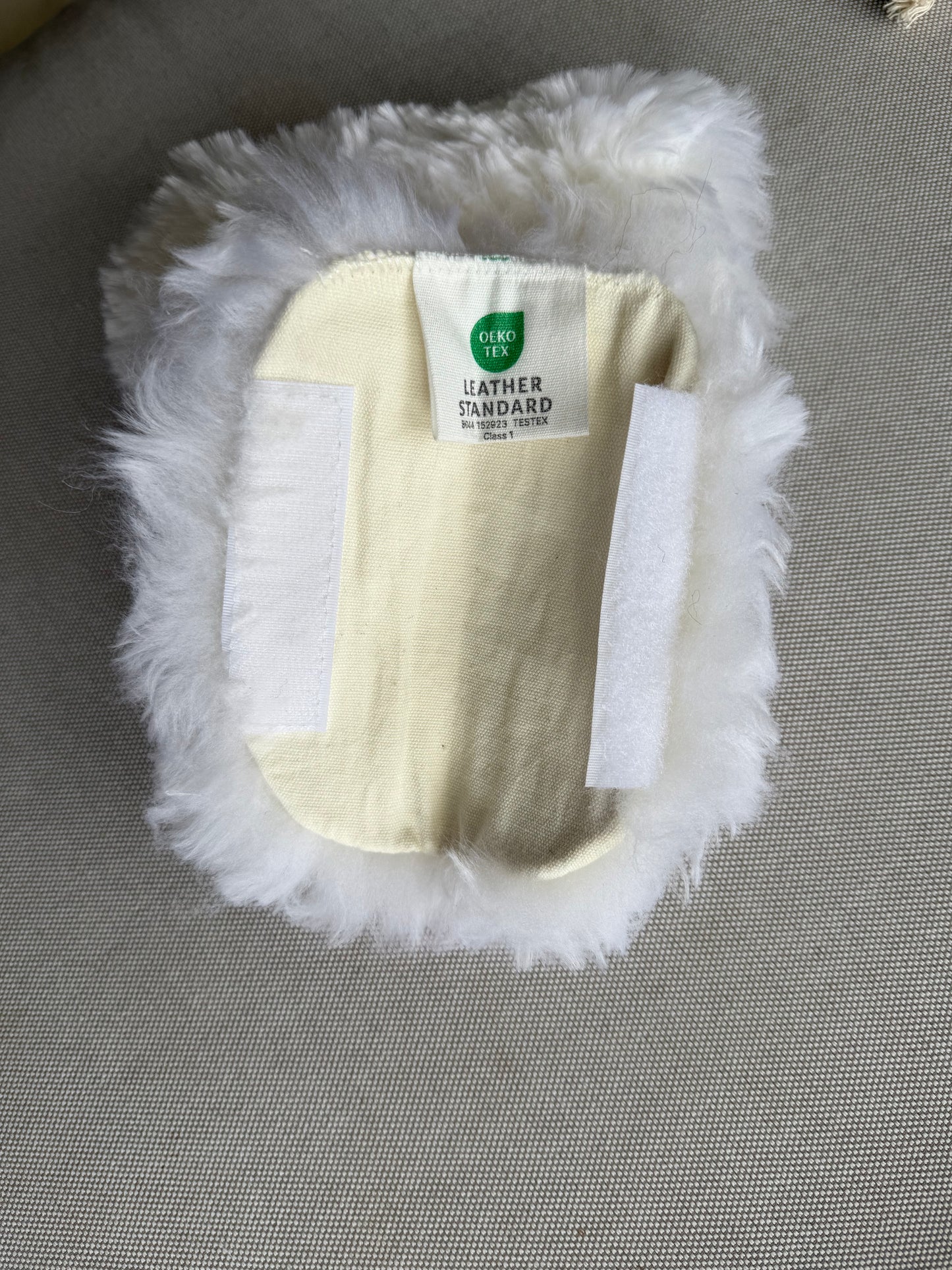 Luxury Australian Sheepskin Strap Covers White