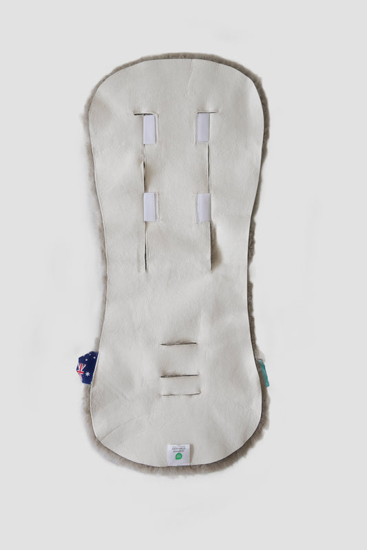 Australian Sheepskin Stroller Liner for Baby - Grey