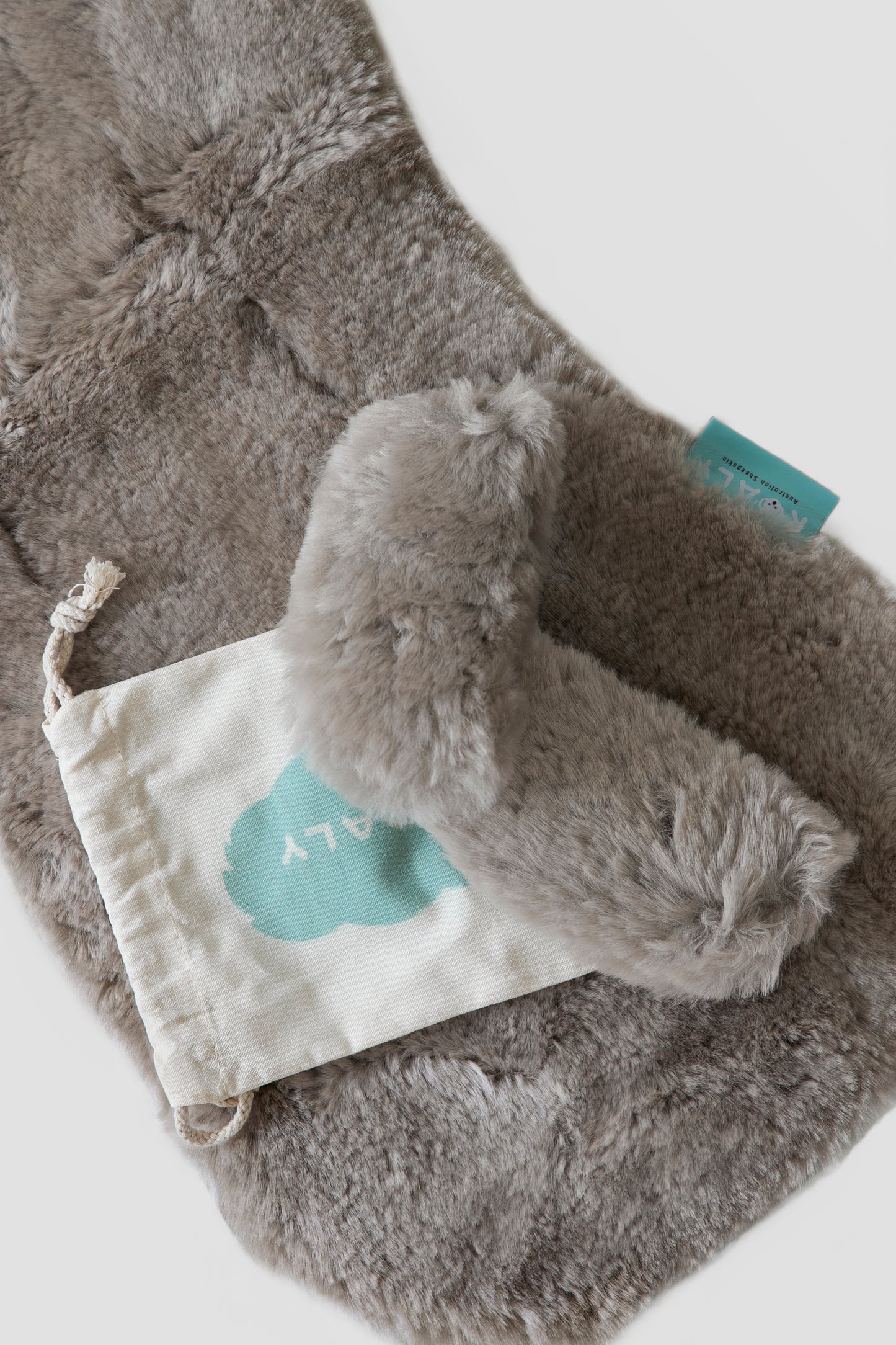 💎Luxury Stroller Accessory -  Australian Sheepskin Harness Cover