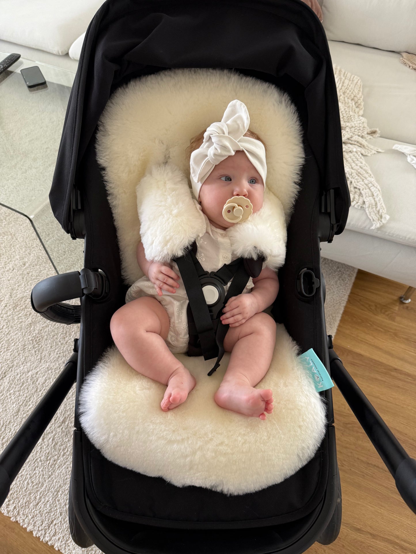Australian Sheepskin Stroller Liner - Grey